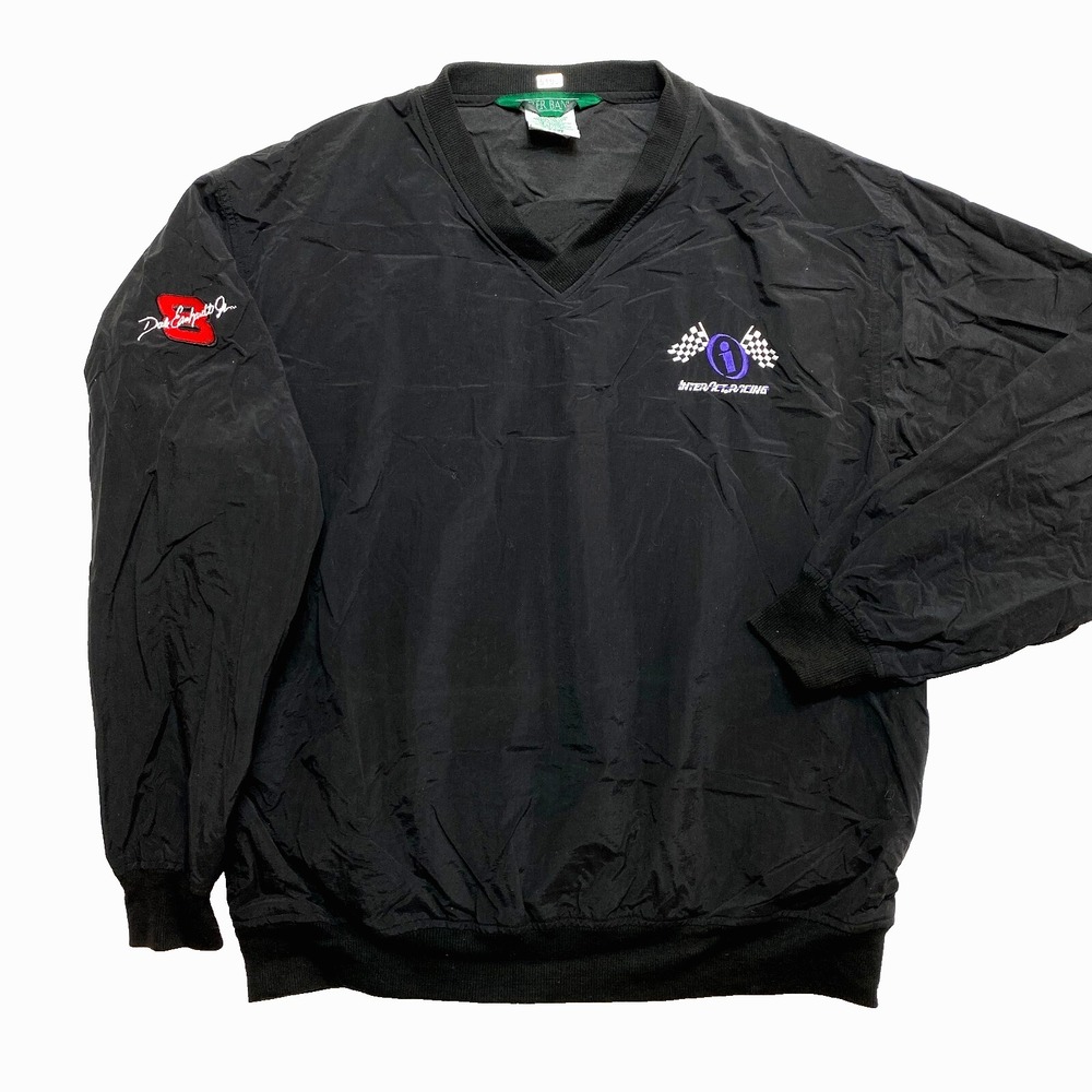 Dale Earnhardt Jr. #8 Interact Jacket Mens L Black Sweatshirt Pullover Racing